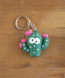 Flowering Cactus Keychain