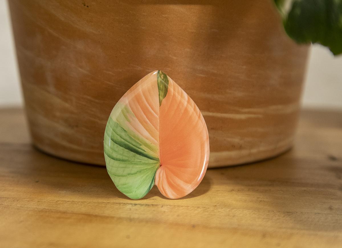 Variegated Homalomena Phone Grip