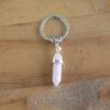 Pink Resin Crystal Keychain