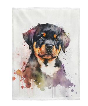 Velveteen Plush Blanket - Rotty #1 - Image 5