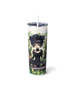 Gothic Gardener Vol 1 – 20oz Stainless Steel Skinny Tumbler with Lid and Straw