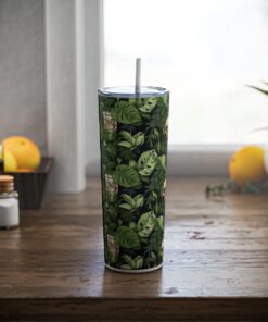 Skulls and Monsteras Tumbler - Image 4