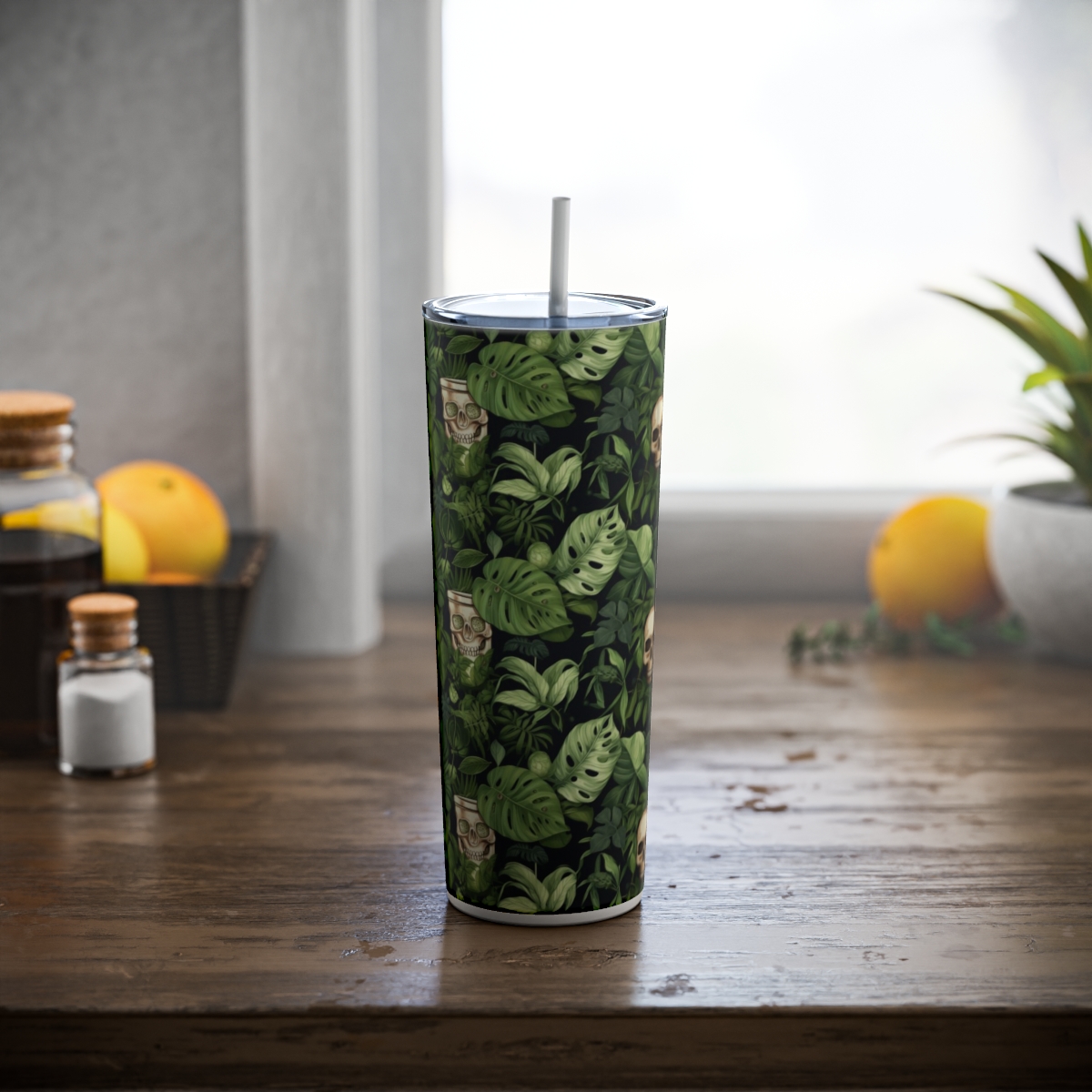 Skulls and Monsteras Tumbler - Image 5