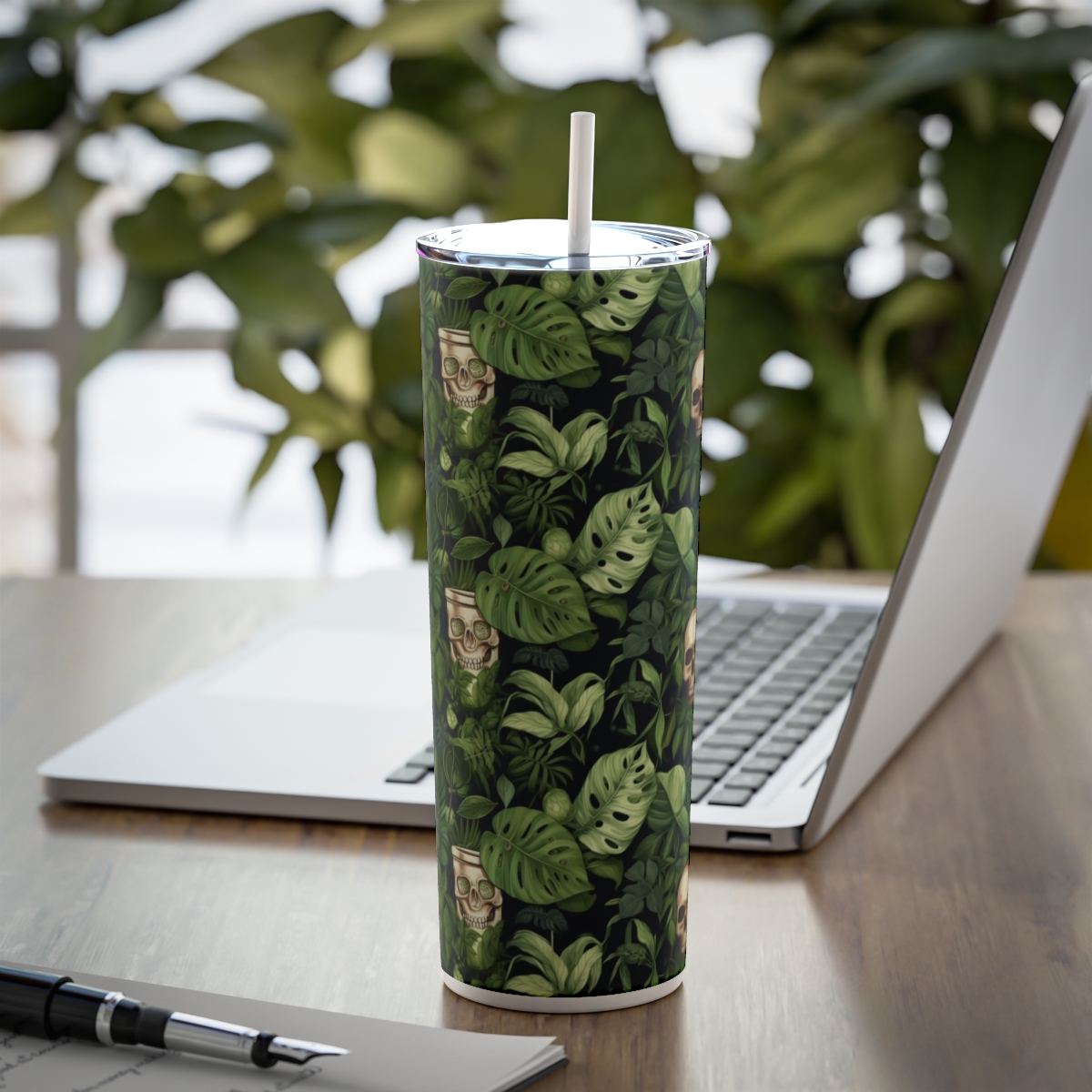 Skulls and Monsteras Tumbler - Image 6