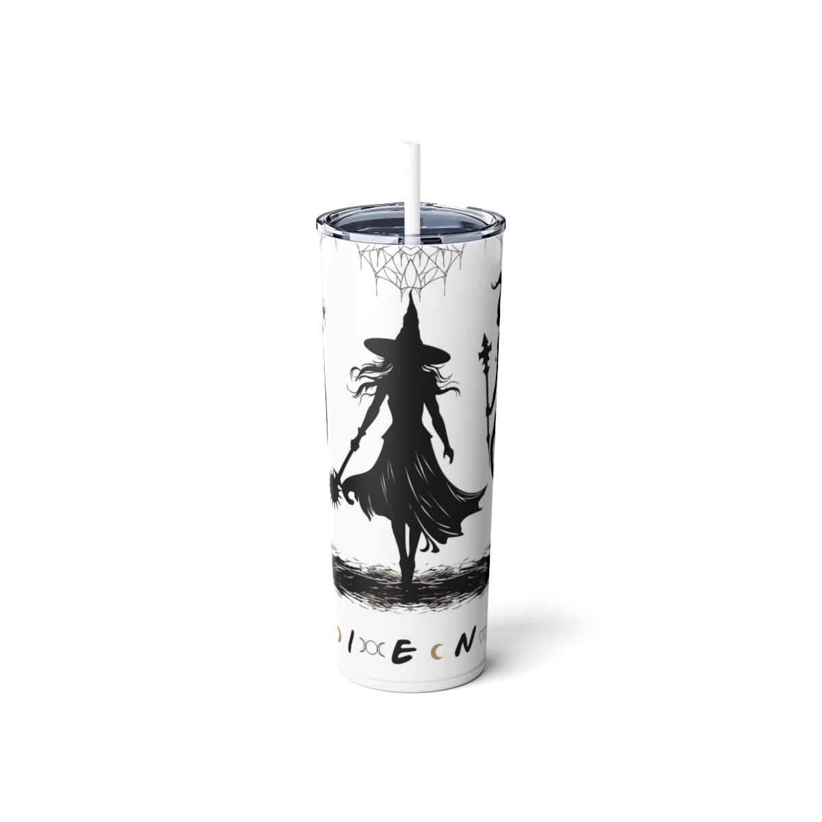 Witchy Friends, 20oz Skinny Steel Tumbler - Image 3