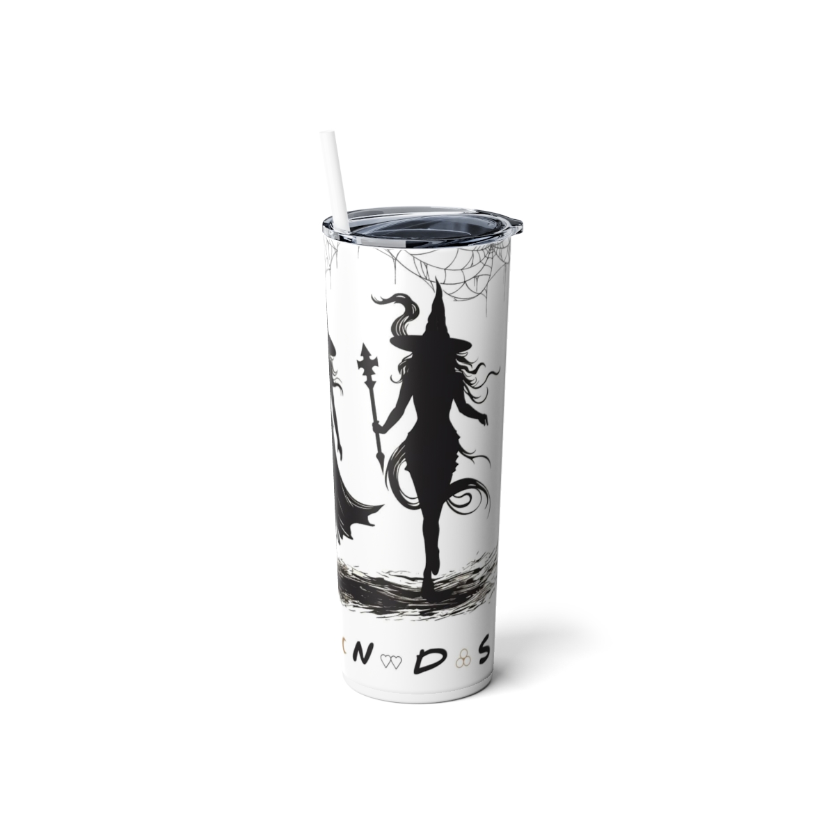 Witchy Friends, 20oz Skinny Steel Tumbler - Image 4