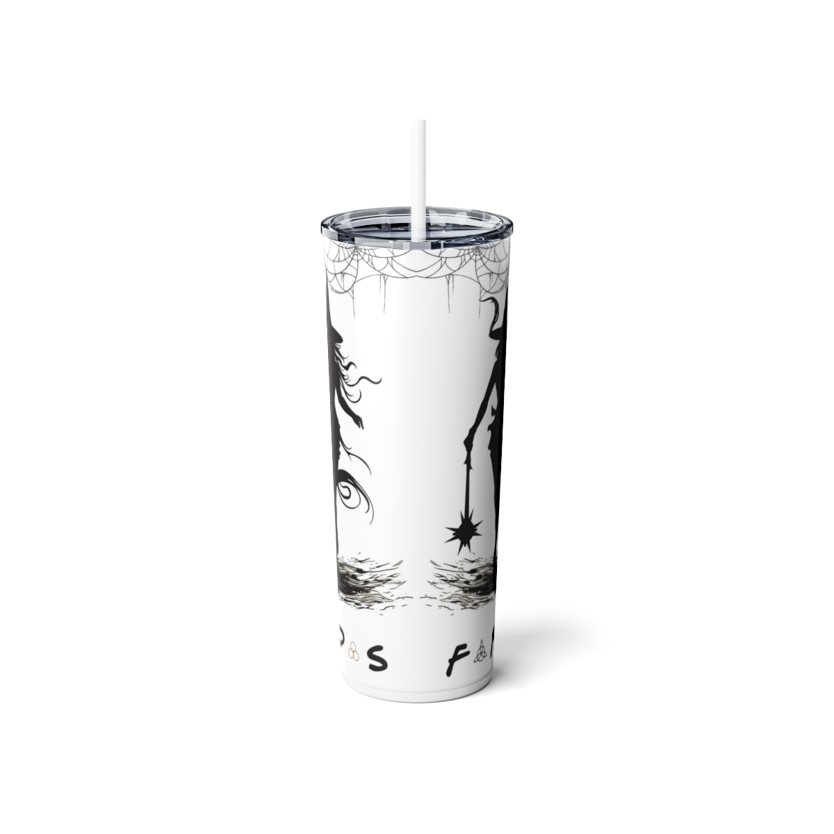 Witchy Friends, 20oz Skinny Steel Tumbler - Image 5