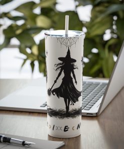 Witchy Friends, 20oz Skinny Steel Tumbler - Image 7