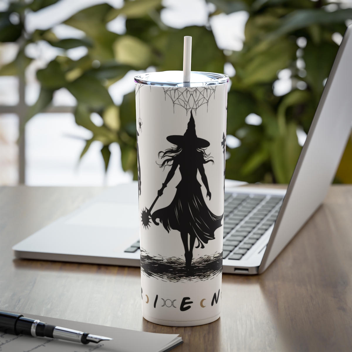 Witchy Friends, 20oz Skinny Steel Tumbler - Image 7