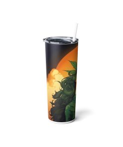 Cannabis Queen v2, 20oz skinny steel Tumbler - Image 2