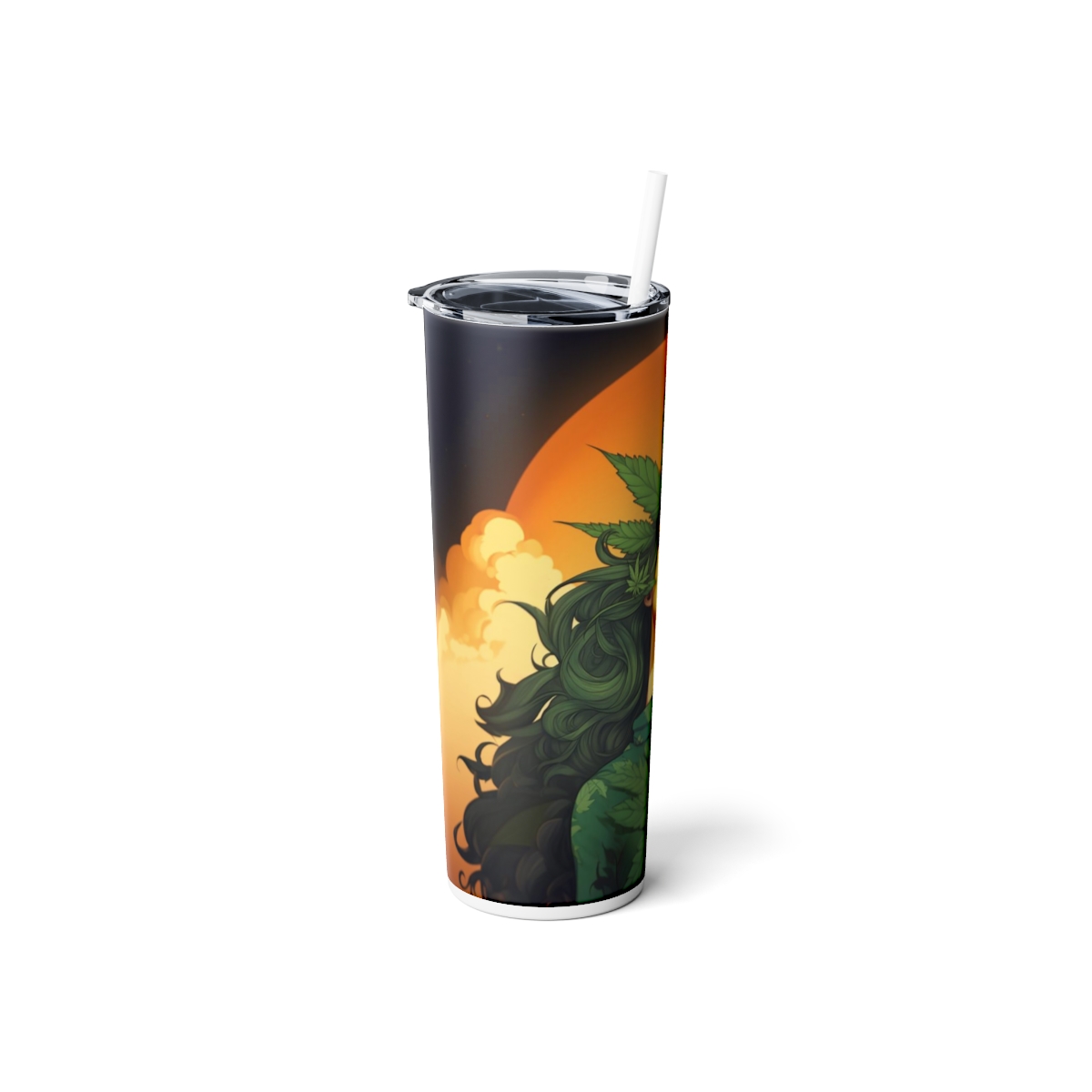Cannabis Queen v2, 20oz skinny steel Tumbler - Image 2
