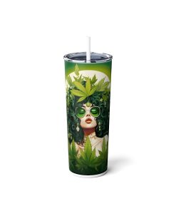 Cannabis Queen v1, 20oz skinny steel Tumbler