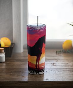 A Girl and her Horse v1, 20oz skinny steel Tumbler - Image 6