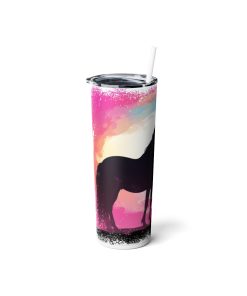 A Girl and her Horse v2, 20oz skinny steel Tumbler - Image 2