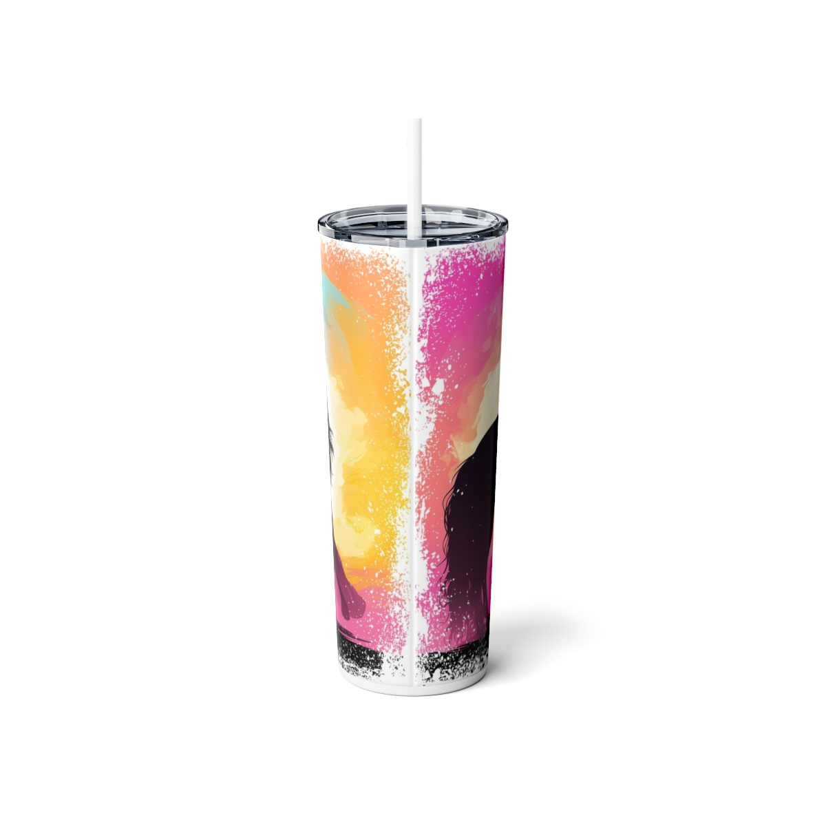 A Girl and her Horse v2, 20oz skinny steel Tumbler - Image 4