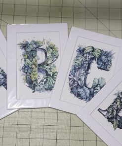 Single Letter Plant Themed Monogram