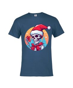 Skeleton in a Santa Hat