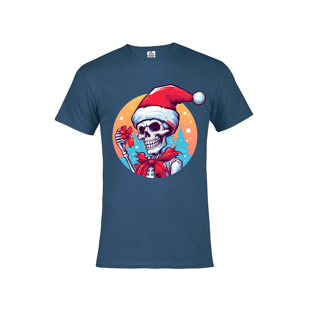 Skeleton in a Santa Hat