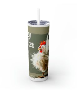 Crazy Chicken Lady Tumbler – 20oz Insulated Stainless Steel - Image 3