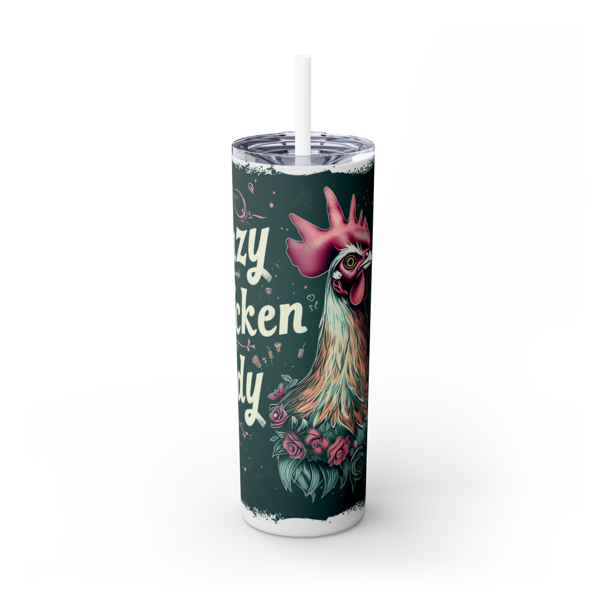 Crazy Chicken Lady Tumbler – 20oz Insulated Stainless Steel - Image 7