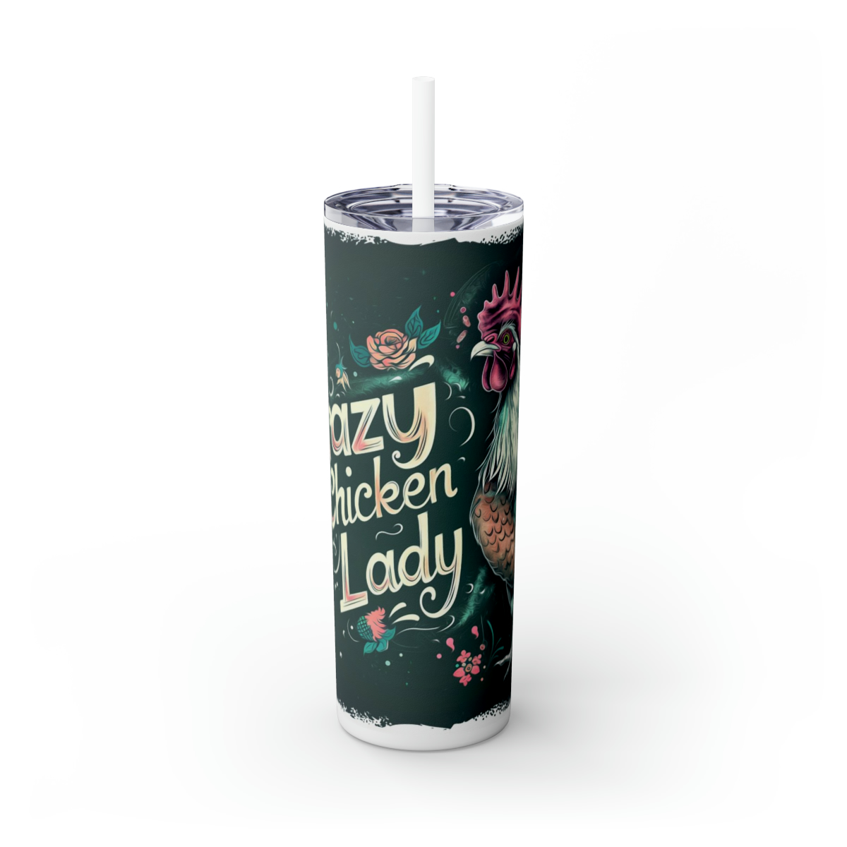 Crazy Chicken Lady Tumbler – 20oz Insulated Stainless Steel - Image 11